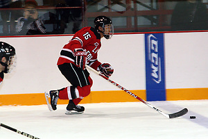 Thomas Bark skates up ice for Lake Forest (Scott Sanford)