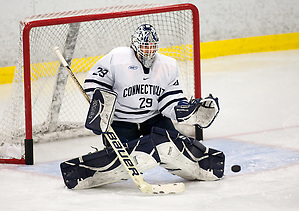 Connecticut goalie Garrett Bartus (Steve Slade/UConn Athletics)