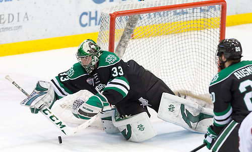 Cam Johnson (North Dakota-33) 16 November 18 University of North Dakota and St.Cloud State University meet in a NCHC conference contest at Herb Brooks National Hockey Center (Bradley K. Olson)