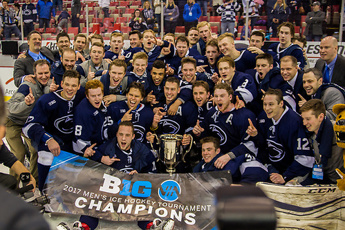 2017.03.18 BIG TEN CHAMPIONSHIP. PSU vs WISC. JOE LOUIS ARENA, DETROIT MI. (Tim Brule)