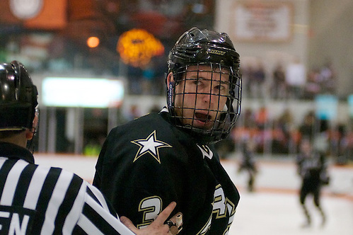 Christian Pomarico (Army, 3) - RIT defeated Army 4-3 on Jan 18, 2014 in Rochester, NY (Omar Phillips)