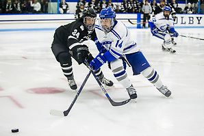 Cam MacDonald of Colby. Colby Mules vs. Bowdoin Polar Bears NCAA DIII Men's Hockey Waterville, ME December 1, 2017 (Dustin Satloff/Dustin Sattoff))