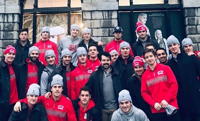 BU at Trinity College in Dublin. (photo: Boston University Athletics)