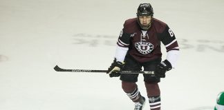 Anthony Rinaldi (Union-8) 2017 Nov. 17 University of North Dakota and Union College in a non conference matchup at the Ralph Engelstad Arena in Grand Forks, ND (Bradley K. Olson)