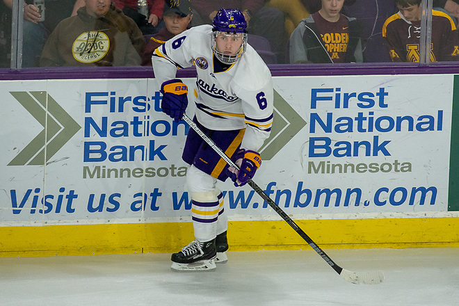 3 Nov 18: The Minnesota State University Mavericks host the University of Minnesota Golden Gophers in a non-conference matchup at Verizon Wireless Center in Mankato, MN. (Jim Rosvold)