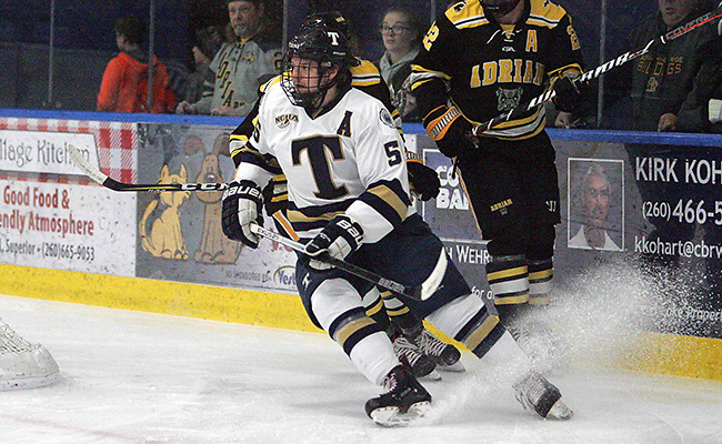 Blake Robertson of Trine (Bill Barbosa/Trine Athletics)