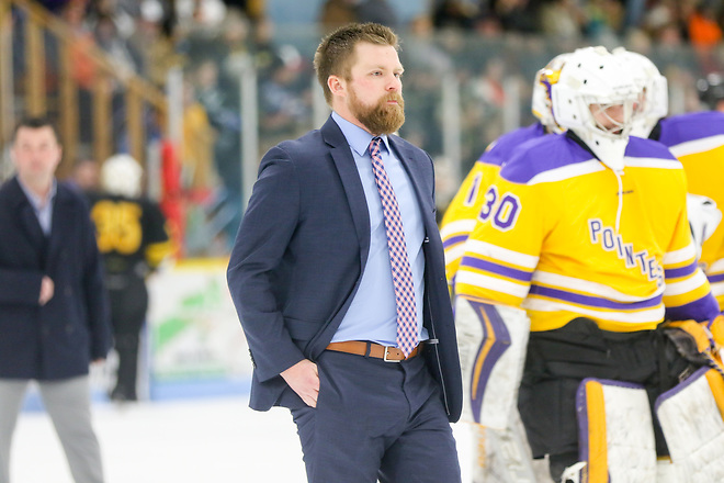 Coach Tyler Krueger of Wisconsin-Stevens Point (UWSP Athletics – Kylie Bridenhagen)