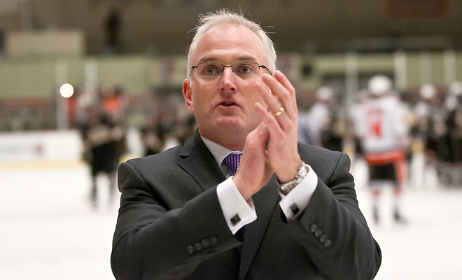 Bowling Green coach Chris Bergeron. (Todd Pavlack/BGSUHockey.com)