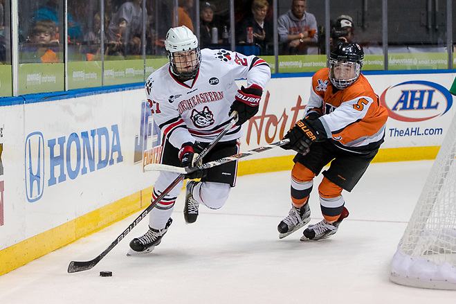 Bobby Hampton (27 - Northeastern), Dan Willett (5 - RIT) (2017 Omar Phillips)