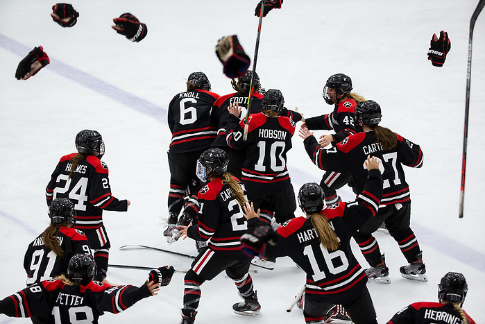 BOSTON, MA - FEBRUARY 11: NCAA woman's Beanpot ice hockey at Walter Brown Arena on February 11, 2020 in Boston, Massachusetts. (Photo by Rich Gagnon/BU Athletics) (Rich Gagnon/BU Athletics)