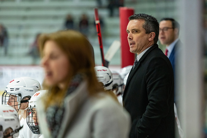 The Cornell Big Red women’s ice hockey team competes against Saint Lawrence on Friday, Feb. 28, 2020 in Lynah Rink in Ithaca, NY. (Eldon Lindsay/Cornell Athletics)