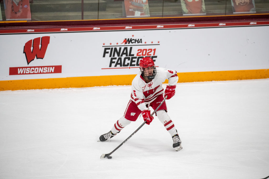 Lacey Eden Wisconsin Women WCHA Final Faceoff 2021