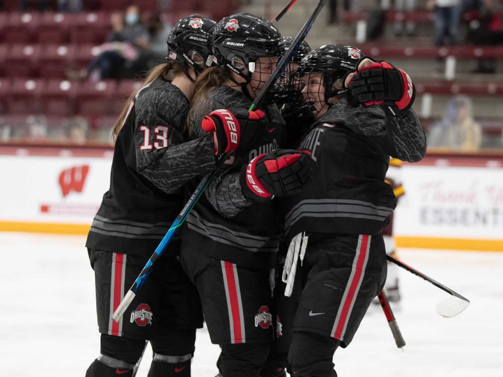 Ohio State women WCHA Final Faceoff 2021